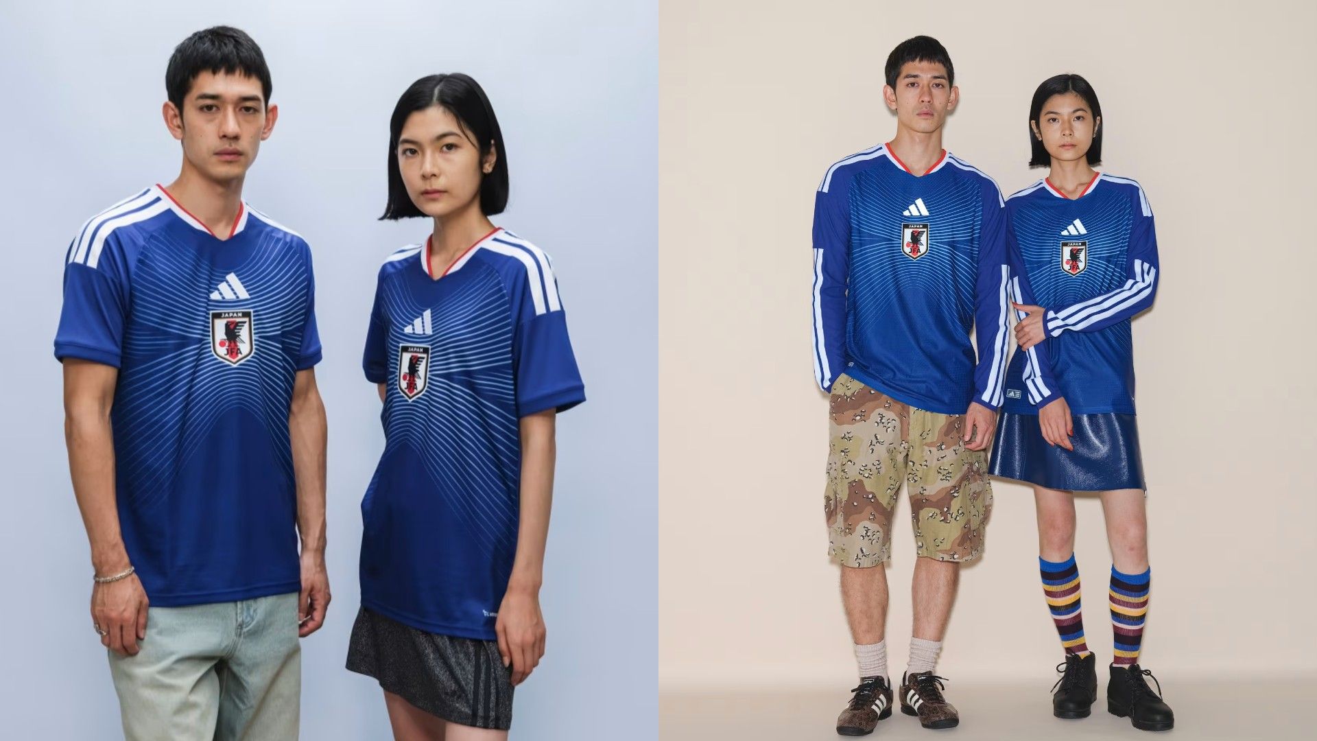 サッカー日本代表新ユニホーム ・オーセンティックモデル 正規品　2枚 サッカー日本代表最新ユニフォームのレプリカとオーセンティックの違い